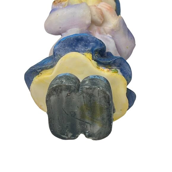 Girl Holding Chicks & Chicks on Her Hat Figurine 6" - Picture 6 of 6